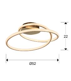 PLAFON TUBE·ORO - SCHULLER