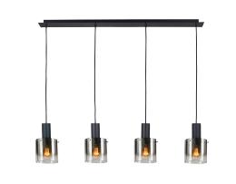 VENIZE LAMPARA 4L NEGRO-SMOKE - ILUMINACION i3 By SCHULLER
