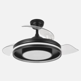 Ventilador Pitufo RGB Fabrilamp Negro - Motor DC Ø107cm