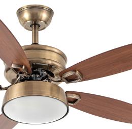 Ventilador BRAW Oro Envejecido Fabrilamp - Motor DC. 107cm.Ø