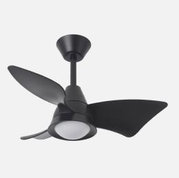 Ventilador Jaguar Negro Fabrilamp - Motor DC. 96cm Ø. Luz LED