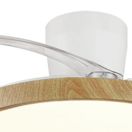 Ventilador Melody-L Blanco madera con base PB - Motor DC. 48-108cmØ.