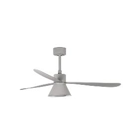 Ventilador AMELIA L CONE Gris FARO - Motor DC - Luz Led Ø132cm