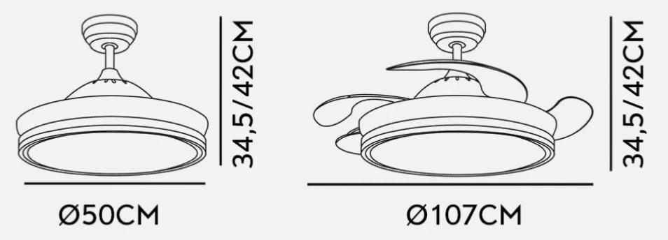 medidas ventilador fabrilamp bayomo