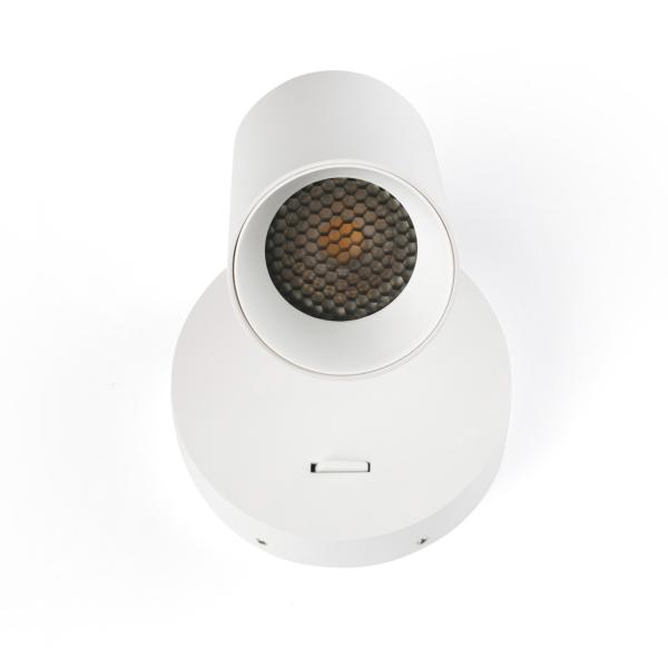 Aplique STAN blanco con interruptor Faro Barcelona