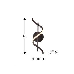 BOA -APLIQUE/PLAFON NEGRO - SCHULLER