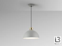 POLO LAMP 1L -GRIS/LATON - ILUMINACION i3 By SCHULLER