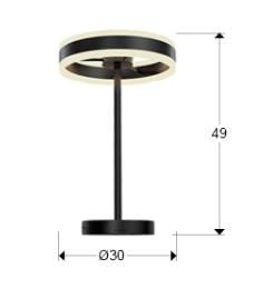 HELIA - SOBREMESA LED NEGRO MATE - SCHULLER