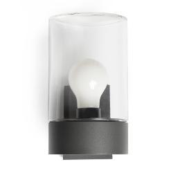 Aplique exterior KILA gris oscuro transparente Faro