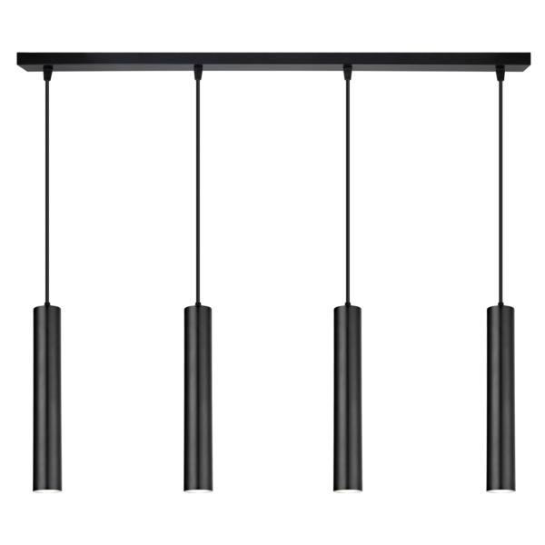 Regleta 4L ANTIA negro 4 x 40w gu-10 - ALEMAR
