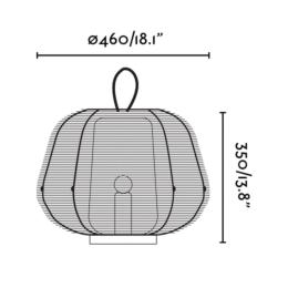 Sobremesa exterior portatil NARA beige Faro Barcelona