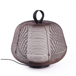 Sobremesa exterior portatil NARA marron Faro Barcelona