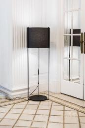 Lámpara de pie DRUM negra/gris Faro Barcelona