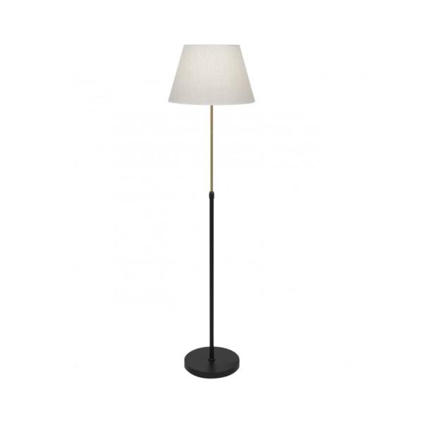 Lampara de pie Kendal Negro Laton Alemar - Bombilla E27