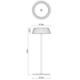 Sobremesa Portatil Bateria LED - Relax Mantra Blanco