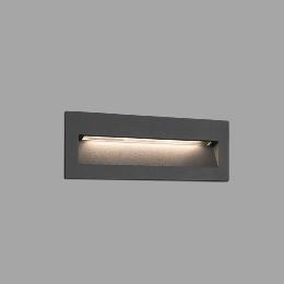 Empotrable pared NAT LED gris oscuro Faro