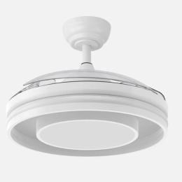 Ventilador Pitufo RGB Fabrilamp Blanco - Motor DC Ø107cm