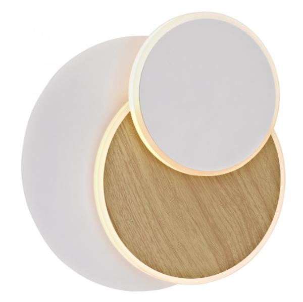 Plafon led BOSSA blanco-madera led 15w 1425lm 3000k - ALEMAR