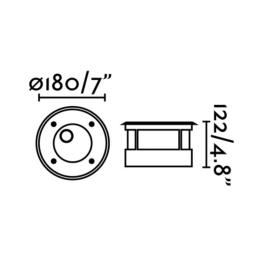 Empotrable suelo SALT LED asimetrico inox Faro 