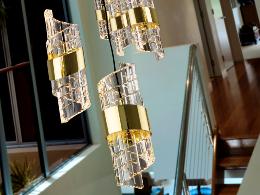 ILIADA- LAMPARA 13L NEGRO-ORO D70 - SCHULLER