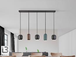 NIMES- LAMPARA 5L NEGRO-COLORES - ILUMINACION i3 By SCHULLER