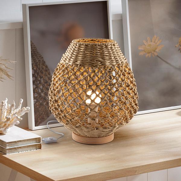 YAIZA SOBREMESA PAPEL TRENZADO H35 - SCHULLER