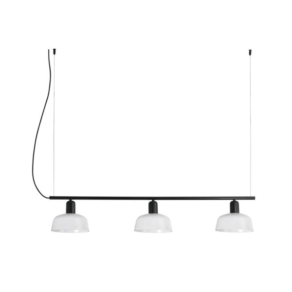 Lampara lineal TATAWIN S Colgante cristal blanco Faro