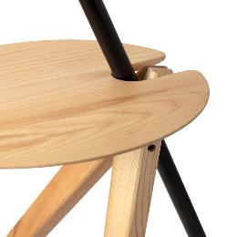 Lampara de pie tripode TREEWOOD con mesa fresno Faro