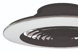 Ventilador ALISIO XL Negro - Mantra. Luz LED Ø73.5cm