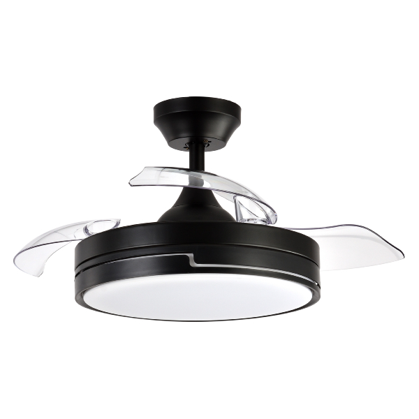 Ventilador OLIMPIA Mini Negro Fabrilamp - Motor DC Ø91cm