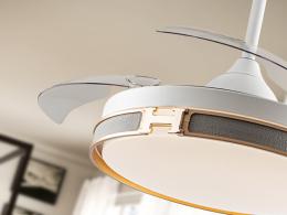 Ventilador HERON Blanco - Schuller - Motor DC LED Ø106cm