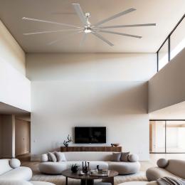 Ventilador MANHATTAN Niquel FARO - Motor DC Ø244cm.