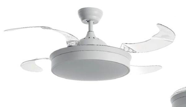 Ventilador MDC - Mistra Blanco aspas retractiles 107cm.Ø