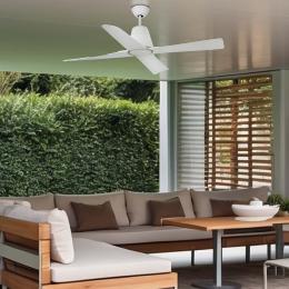 Ventilador TYPHOON FARO Blanco - IP44. 130cm.Ø