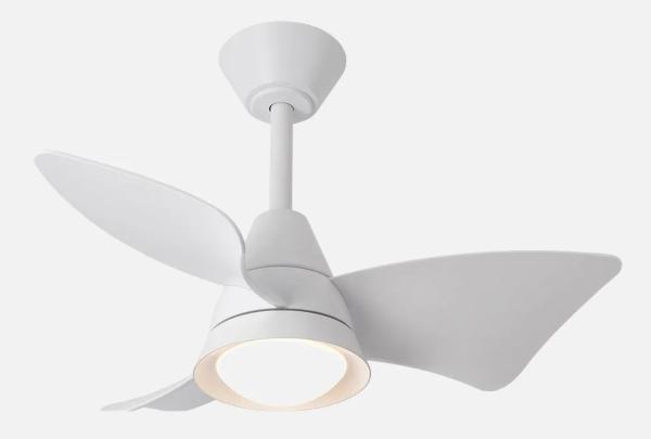 Ventilador Jaguar Blanco Fabrilamp - Motor DC. 96cm Ø. Luz LED