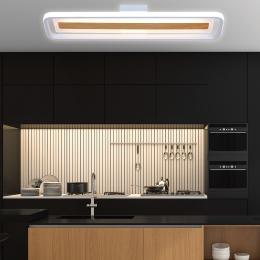 Plafon led VOLANO blco-madera led 60w 4900lm 4000k- 60*15cm - ALEMAR