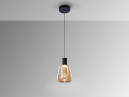 i3-CARISA- LAMPARA 1L NEGRO - ILUMINACION i3 By SCHULLER