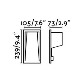 Empotrable pared SOUN 105 LED blanco Faro Barcelona