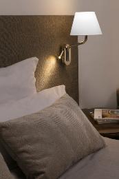 Aplique ETERNA con lector derecho cromo/blanca Faro