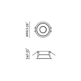 Empotrable FLAC negro IP65 Faro Barcelona 