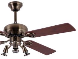 Ventilador GALERNA Oro Envejecido - Fabrilamp - Ø107cm