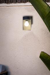 Aplique exterior KILA gris oscuro transparente Faro