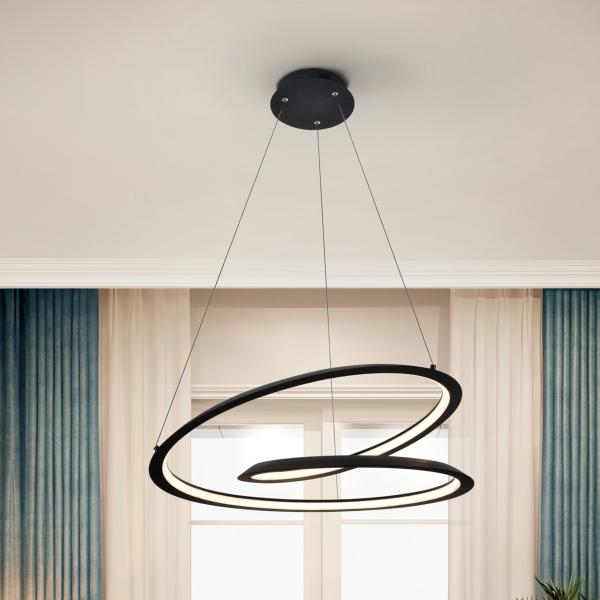 Lampara colgante LOOPING  Ø60cm -  Schuller - Luz LED