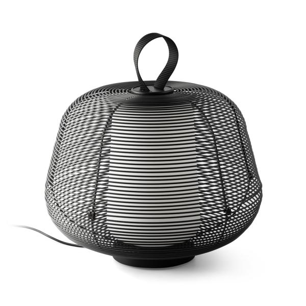 Sobremesa exterior portatil NARA negro Faro Barcelona