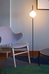 Lampara de pie LE VITA LED dimable negro Faro 