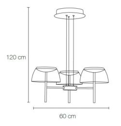 Lámpara Torch Mimax Lighting - Lámpara colgante LED