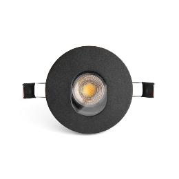 Empotrable NIVA Pinhole IP65 orientable Negro Faro