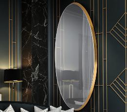 Espejo ARIES Ovalado Oro - Schuller - 173x83 cm