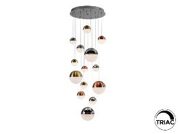 Colgante Sphere Schuller 14 bolas colores LED