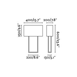 Sobremesa VESPER marrón y beige Faro Barcelona